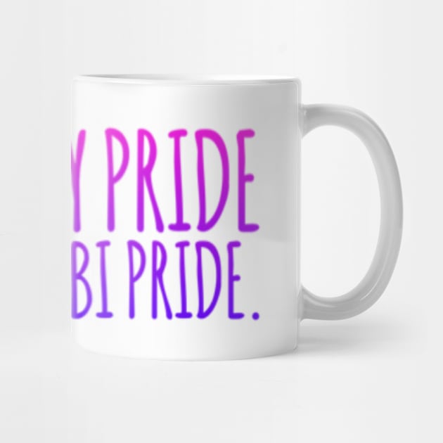 My Pride is Bi Pride with Bicycle by Alaskan Skald